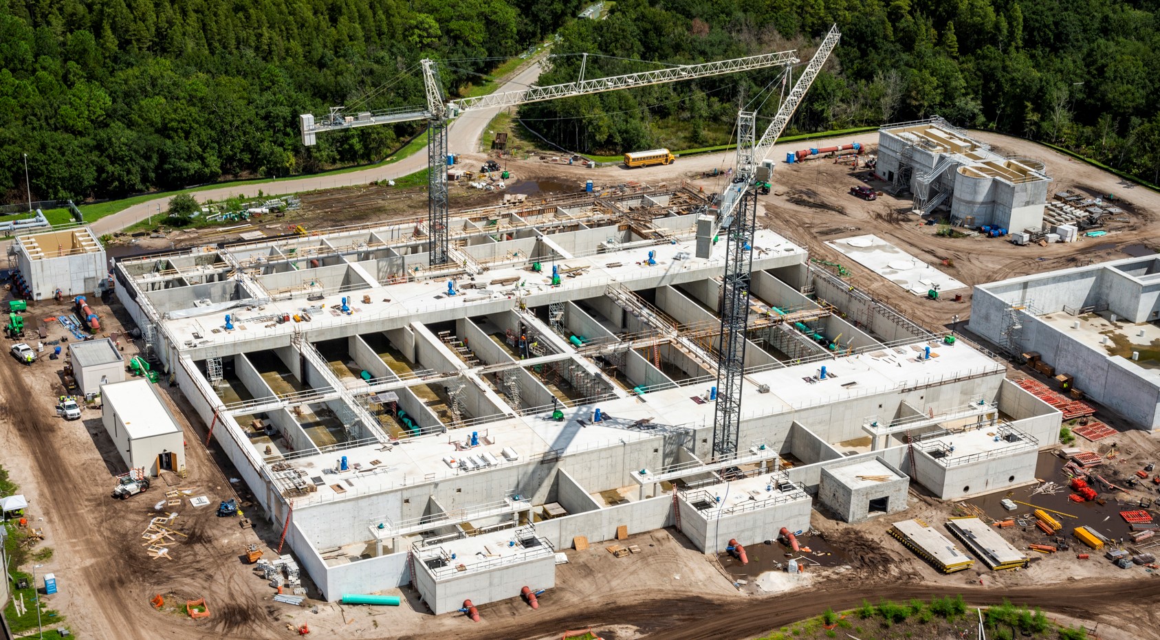 NW Hillsborough Waste Water Treatment Plant Concrete Construction